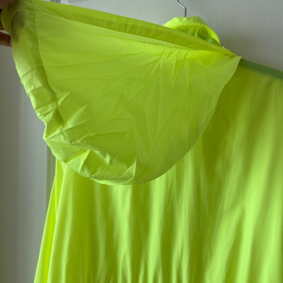 Salty Neon Yellow Longline Zip-Up Windbreaker Jacket – Size S/M - Picture 13 of 14